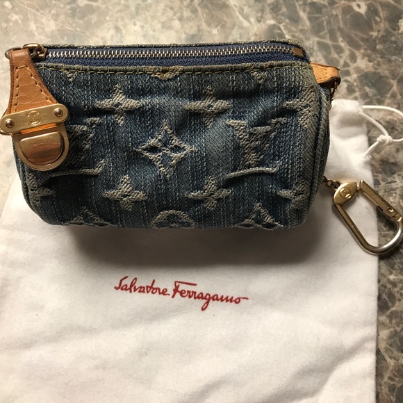 *SOLD*Louis Vuitton mini Bb denim speedy cles key pouch - Picture 6 of 8